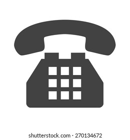 Telephone, analog set, device icon vector image. Can also be used for communication, connection, technology. Suitable for web apps, mobile apps and print media.