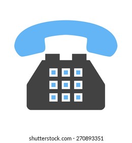 Telephone, analog set, device icon vector image. Can also be used for communication, connection, technology. Suitable for web apps, mobile apps and print media.