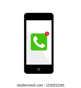 Telephone application and smartphone.