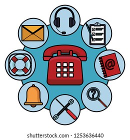 telephone assistance icon