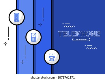 Telephone background design. Easy to edit with vector file. Can use for all your creative content. Especially about technology.