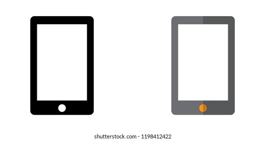 telephone black icon,  and  telephone 
flat design icon 