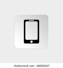 Telephone  - black vector icon