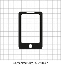 Telephone  - black vector icon