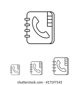 Telephone book icon