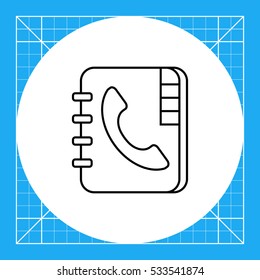 Telephone book icon