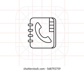 Telephone book icon