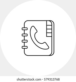 Telephone book icon