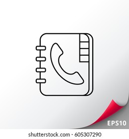 Telephone book icon