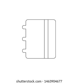 telephone book icon. Element of web for mobile concept and web apps icon. Outline, thin line icon for website design and development, app development