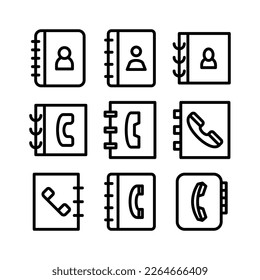 telephone book icon or logo isolated sign symbol vector illustration - high quality black style vector icons
