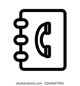 telephone book icon or logo isolated sign symbol vector illustration - high quality black style vector icons
