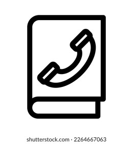 telephone book icon or logo isolated sign symbol vector illustration - high quality black style vector icons
