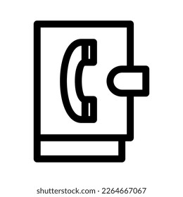 telephone book icon or logo isolated sign symbol vector illustration - high quality black style vector icons
