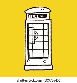 Telephone booth doodle
