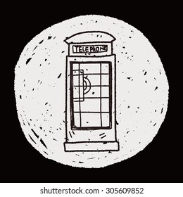 Telephone booth doodle