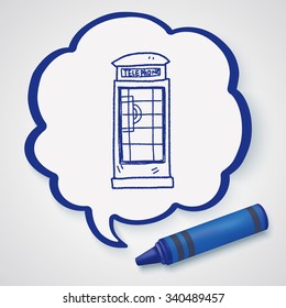 Telephone booth doodle