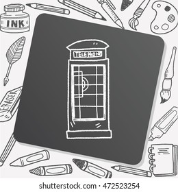 Telephone booth doodle