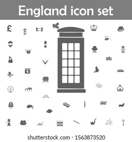 Telephone booth of england icon. England icons universal set for web and mobile