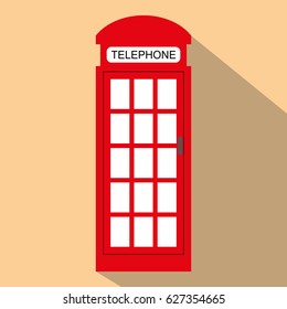 Telephone booth icon