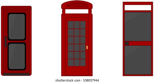 telephone booth set