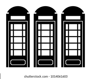 Telephone Booth vector icon