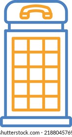 Telephone Booth vector icon. Can be used for printing, mobile and web applications.