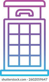 Telephone Booth vector icon. Can be used for printing, mobile and web applications.