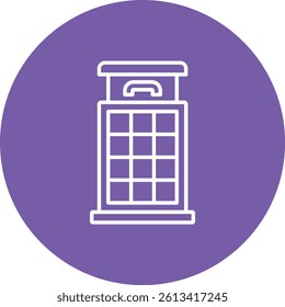 Telephone Booth vector icon. Can be used for printing, mobile and web applications.