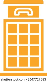 Telephone Booth vector icon. Can be used for printing, mobile and web applications.