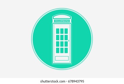 Telephone box icon
