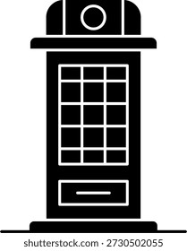 Línea de la caja de teléfono Vector Icon Design