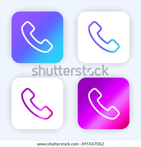 Telephone bright purple and blue gradient app icon