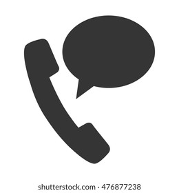 telephone bubble speech design