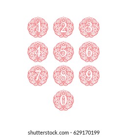 telephone buttons icon vector
