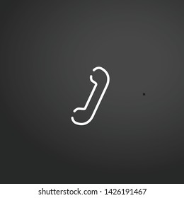 Telephone Cabin Symbol vector icon. Telephone Cabin Symbol concept stroke symbol design. Thin graphic elements vector illustration, outline pattern for your web site design, logo, UI. EPS 10.