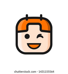 Telephone Calendar Wink modern creative logo design