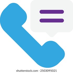 Telephone Call Communication Icon Vector Flat Illustration