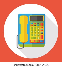 telephone call flat icon