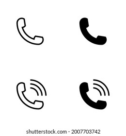 telephone call icon for apps and web sites