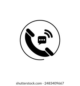Diseño de iconos de teléfono y llamada