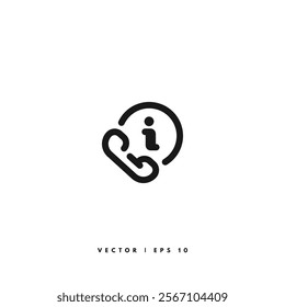 Telephone Call Icon. Editable Stroke
