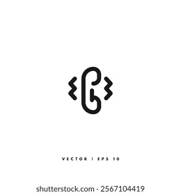 Telephone Call Icon. Editable Stroke