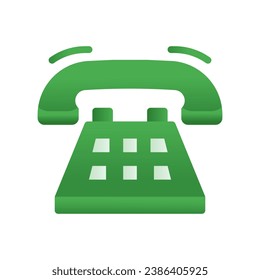 Telephone call icon in flat gradient style ui vector design