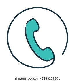 telephone call icon isolated design