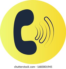 telephone call icon vector