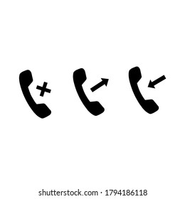 telephone call icon vector illustration logo template