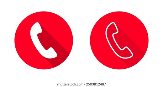 Telefonanruf Symbol, Vektorgrafik Kommunikationszeichen