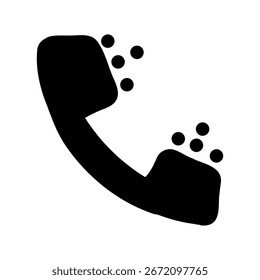 Símbolo de Vector de icono de llamada telefónica