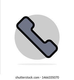Telephone, Call, Mobile Abstract Circle Background Flat color Icon. Vector Icon Template background